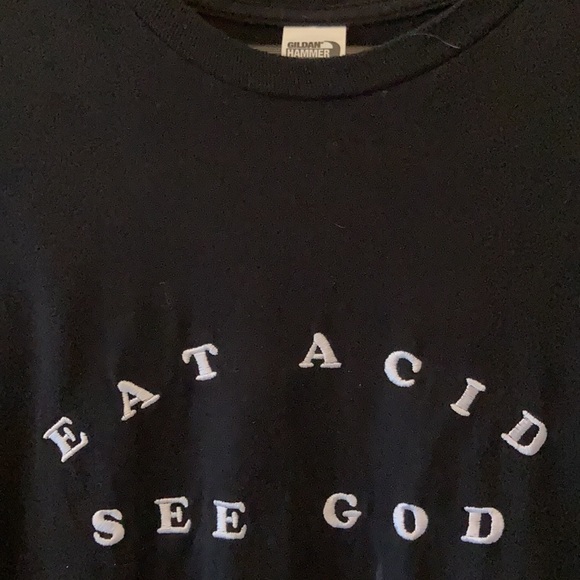 Eat Acid See God T-Shirt XL - Picture 2 of 3